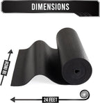 Precision Defined Professional Grade Tool Box Liner, Black | Tool Box Drawer Liner, Shelf Liner Non Slip Mat, Thick Cabinet Shelf Liner, Toolbox Drawer Liners, Tool Chest, Workbench Mat (24 ft x 18")