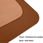 PU Leather Desk Pad Protector Gaming Mouse Pad Non Slip Desk Mat for Keyboard and Mouse Waterproof Desk Writing Pad for Office and Home Desk Accessories(Brown, 23.6 * 11.8)