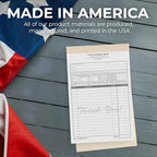 Custom 5.5" x 8.5" Carbonless NCR Books in 2-Part Duplicate Invoices, Receipts, Work Orders, Sales Orders, Purchase Orders, Estimates, Quote Forms with Your Company/Business Name (100 Sets)