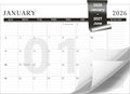 Yoment Desk Calendar Refill 2026-2027, Jan 2026-June 2027, Large 10"x16" Monthly Planner with to-do Lists 18 Months Calendar for Office School Home, Black