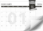 Yoment Desk Calendar Refill 2026-2027, Jan 2026-June 2027, Large 10"x16" Monthly Planner with to-do Lists 18 Months Calendar for Office School Home, Black