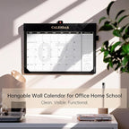 Yoment Desk Calendar 2026-2027, Jan 2026-Dec 2027, Large Desk Calendar with To-Do Lists, 24 Months Leather Desk Pad Wall Calendar with PVC Cover for Work Office School Home Women Men, 17 x 12, Black