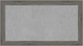 Amanti Art Grey Framed Magnetic Board 15x27 Small Vision Board for use with Magnets, 100% Metal Sheet to Display Items as Office Decor or for Home Organization in mudroom, Kitchen or Kids Room