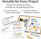 Woodlake White Cardstock Paper, 67lb/167gsm Index Card stock, Multi-Purpose paper, 8.5" x 11" Letter Size, 100 Sheets Computer Paper, Made in USA