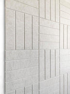 DECORITA Felt Bulletin Board Tiles | Modern Cork Board Alternative | Large Cork Boards for Walls | Aesthetic Felt Wall Panels for Office & Home Decor | Pinboard & Photo Board (12-Pack) | Ivory