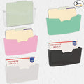 Simple Houseware Single Pocket Wall Mount for Hanging File Holderr, 5 Packs, Assorted Colors