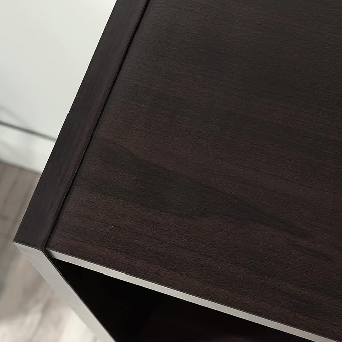 Sauder Beginnings 3-Shelf Bookcase, Bookshelf with Adjustable Storage Shelves, in Med Wood Finish