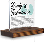 Dialysis Technician Gifts, Thank You Appreciation Plaque for Kidney Care Professionals, Office Desk Decor for Dialysis Staff, Medical Recognition Gift for Tech Week or Graduation PA024