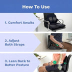 Lifted Lumbar: Adjust Lumbar in Any Seat | Developed by a Doctor | Seat Cushion for Office Chair, Car, Truck Driver, Bleachers | Pressure Relief | Designed w/Spine Specialists for Long Sitting Hours