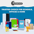 Rosmonde 5 Pack Composition Notebooks College Ruled, 200 No Bleed Pages (100 Sheets) 9-3/4x7-1/2 Notebooks for Work, Back to School Supplies for College Students, Notebooks for Women, Colors May Repeat