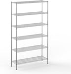 Regal Altair 18" Deep x 54" Wide x 96" Height Wire Shelving Kit | 6-Tier | NSF Commercial Storage Rack Unit