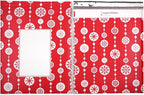Bubble Mailers 12x15" - Red Snowflake Baubles (Writable Area) - 25 Pack - Large Padded Envelopes 12x15 - Poly Bubble Mailers Padded Mailers - Holiday Bubble Envelopes