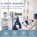 In Use or Available Sign,In Use/Available Sign for Home Office Hotles Hospital Restroom, Vacant Occupied Slider Door Status Tells Whether Room in Use or Available,7'' x 1.5'' - Stainless Steel, Grey