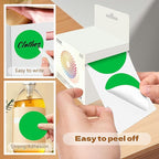 3 Inch Round Color Coding Labels (500 per Roll) - Colored Dot Stickers Round Labels for Inventory, Warehouse, Office Organizing - Green Circle Stickers