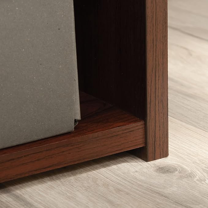 Sauder Beginnings 3-Shelf Bookcase, Bookshelf with Adjustable Storage Shelves, in Brook Cherry finish