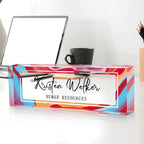 SalaGraphics Desk Name Plate Personalized, Custom for Desk, Office Decor Women Men, Acrylic Accessories, Gifts Coworkers Boss Teacher, Employee Appreciation (Colorful), colorful, 8”(L)x2.5(W)