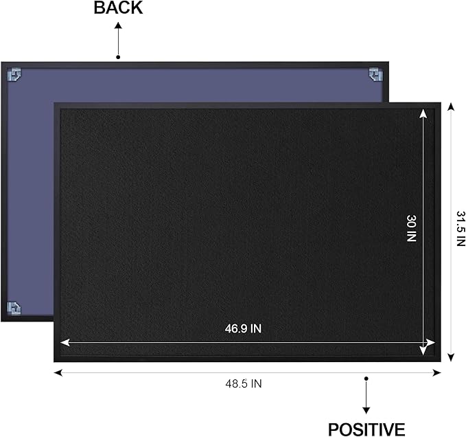 Cork Boards Bulletin Board 48'' X 32'' Corkboard for Walls Decorative Hanging Pin Board