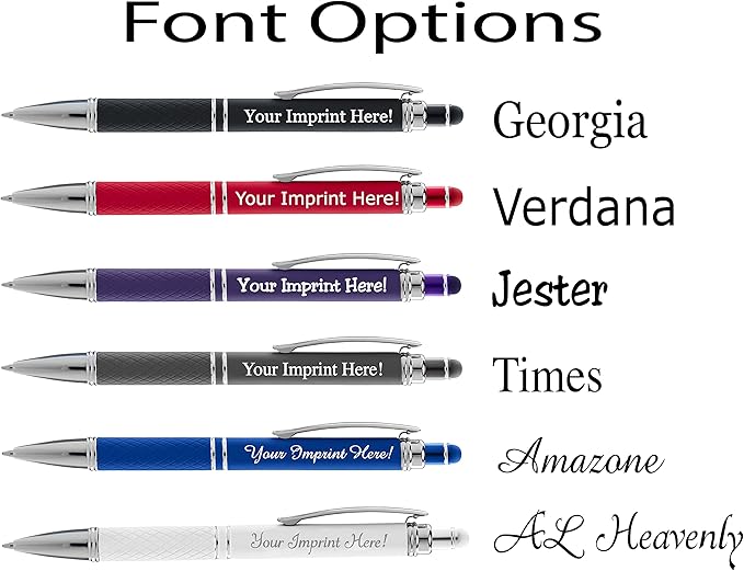 ExpressDesigns™ - Personalized Pens Gift Set - 2 Pack of Soft Touch Metal Pens w/gift box - Luxury Ballpoint Pen Custom Engraved with Name or Message (Black - Purple)