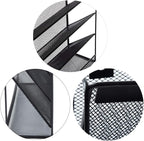 EASEPRES Hanging File Holder Organizer, 6 Tier Mesh Metal Wall Mount Document Letter Tray Organizer for Office Home, Black