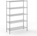 Regal Altair 18" Deep x 48" Wide x 74" Height Wire Shelving Kit | 5-Tier | NSF Commercial Storage Rack Unit