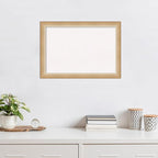 Amanti Art White Cork Board for Wall, 19x27 Vision Board with Gold Frame, Medium Corkboard Office Decor for Home Organization, Modern Contemporary Corkboard Pinboard to display items for home