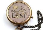 Be Strong and Courageous, Do Not Be Afraid Brass Engraved Compass with Stamped Wooden Case – Inspirational Birthday, Confirmation, and Baptism Gifts