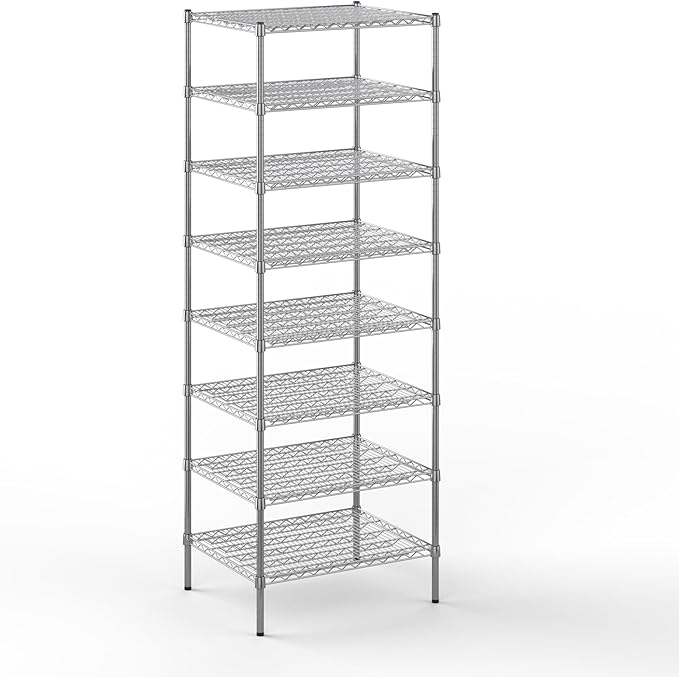 Regal Altair 24" Deep x 30" Wide x 86" Height Wire Shelving Kit | 8-Tier | NSF Commercial Storage Rack Unit