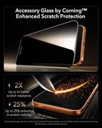 ESR Accessory Glass by Corning™ 3 Pack 9H+ Glass for iPhone 17 Pro Privacy Screen Protector, with AR Anti-Reflective Technology, Military Grade Shatterproof & Durable with UltraFit Tray
