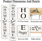 Farmhouse Wooden Welcome Sign Stand for Front Door, 47" Large Home Sweet Home Welcome Sign for front porch, Rustic Vertical Tall Xmas Gift Porch Leaner Decor for Outdoor Patio Garden