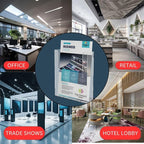Top Notch Displays Acrylic Brochure Holder for Wall Mounting, Clear Display for 8.5" x 11" Flyers, Literature Holder for Magazines, Pamphlets, Menus, Includes Screws & Plastic Anchors – Pack of 4