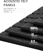 Fluxynara Large Felt Bulletin Board 36" x 24" Cork Board Alternative-6 Pack with 40 Safe Removable Adhesive Tabs, Cork Boards for Walls Cork Board for Home Office Classroom Pin Board (Charcoal Gray)