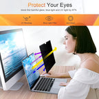 Magnetic Privacy Screen for MacBook Air 13.6 & 13 Inch 2022-2025 (M2, M3, M4), Matte Removable Anti Glare Blue Light Filter
