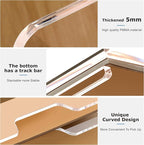 2 Pack- Stackable Paper Letter Tray, Enlarged A4 File Desk Organizer Acrylic Desk Organizers and Accessories Sorter Tray, Clear Workspace Office Supplies Organizers, 13.78inx9.25inx3.62in