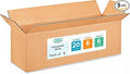 Long Shipping & Moving Boxes 20 x 6 x 6 inches (5-Pack) - Extra Strength 200 lb vs Regular - Corrugated Shipping Boxes for USPS/UPS/FEDEX - Heavy-Duty Cardboard Box by IDL Packaging