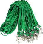 Ollain Badge Lanyards Flat Lanyard Swivel Hooks Neck Bulk lanyards with Clip 50 Pack