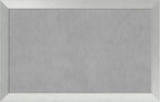Amanti Art Silver Framed Magnetic Board 28x44 Large Vision Board for use with Magnets, 100% Metal Sheet to Display Items as Office Decor or for Home Organization in mudroom, Kitchen or Kids Room