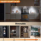 LED Closet Lights Motion Sensor Puck Light with Charge Station, Rechargeable Step Puck Lights,Dimmable Under Cabinet Indoor Lighting Magnet Stick-on Light for Counter Kitchen Wardrobe(6 Pack)