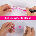 20 Pack AITEE Mini Chalkboard Signs - Acrylic Tabletop Signs for Food, Weddings, Parties & Messages