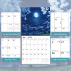 2026 Wall Calendar, MOONS Wall Calendars,2026 Monthly Calendars, Beautiful luna Picture, Thick Glossy Paper, Organizing & Planning