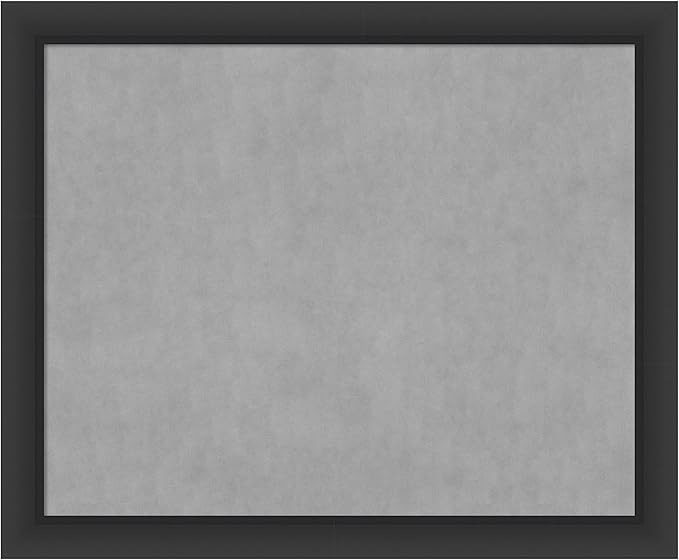 Amanti Art Black Framed Magnetic Board 37x45 X-Large Vision Board for use with Magnets, 100% Metal Sheet to Display Items as Office Decor or for Home Organization in mudroom, Kitchen or Kids Room