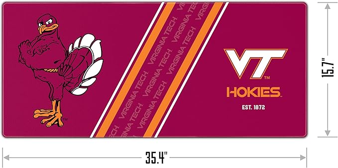 YouTheFan NCAA Virginia Tech Hokies Logo Series Desk Pad