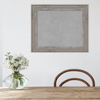 Amanti Art Grey Framed Magnetic Board 21x25 Small Vision Board for use with Magnets, 100% Metal Sheet to Display Items as Office Decor or for Home Organization in mudroom, Kitchen or Kids Room