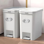 2PCS Recycle Stickers for Trash Bins, Self-Adhesive Waterproof Brushed Silver Trash and Recycling Stickers for Trash Can, Kitchen, Office, Garbage Bin Indoor, Outdoor Use 5.5x3.2IN