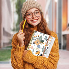 2026 Daily & Monthly Planner - One Page Per Day, Daily Planner from January 2026 - December 2026, Planner 2026 with 12 Monthly Tabs, 8.5" x 11", Rose Flower