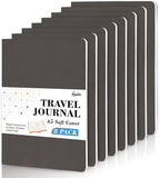 8 Pack Soft Cover Journal Bulk, Feela Notebooks College Ruled for Work, Lined Travel Journal for Women Men, Note Taking Notebook School Supplies Business Writing, 8.2” x 5.5”, A5, Gray