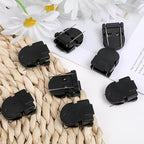 LXUEJIE 12 Pack Cubicle Clips for Fabric Walls, Cubicle Wall Clips Plastic with Stainless Steel Hook, Securely Hold Pictures, Notes & Keys on Fabric Panel Walls, Black