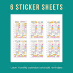 Happy Planner Undated Plans + Notes Monthly Planner Notebook Journal, 4-Month Planner, Homespun Theme, Classic Size, 95 Pages, 4 Dividers, 12 Planner Sticker Sheets, 7" x 9 3/4"
