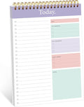 GOLDPEI To Do List Notepad - Daily Planner Notepad Undated 52 Sheets, 6.5" x 9.8" Planning Pad Checklist Productivity Note Pad for Work and Personal Organized