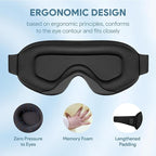 Silicone Ear Plugs for Sleeping – 27 dB Noise Reduction, Reusable Soft Earplugs for Side Sleepers + Bonus 3D Blackout Sleep Mask for Travel, Snoring & Migraine Relief