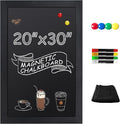 SELEAD Magnetic Chalkboard Words Sign - 20" x 30" Solid Wood Black Frame Wall Decor Bulletin Black Board for Home Kitchen, Business, Restaurant, Farmhouse
